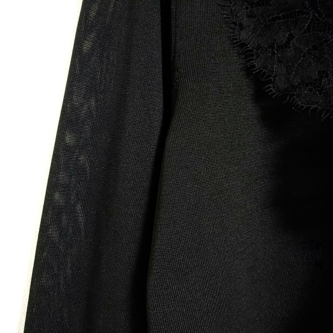 ■美品 LANVIN COLLECTION フラワーレース 襟付きカーディガン