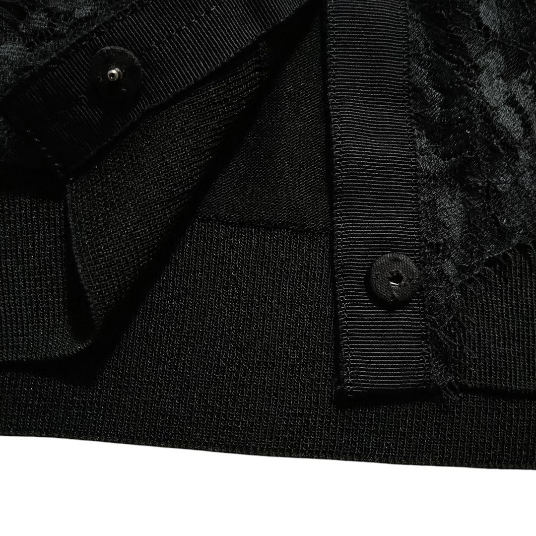 ■美品 LANVIN COLLECTION フラワーレース 襟付きカーディガン
