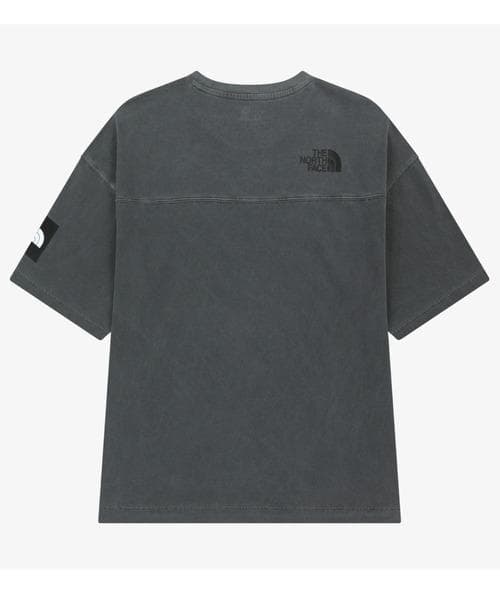 韓国 ノースフェイス　ダメージ Tシャツ　グレー　S 新品　ウォッシュ加工　M