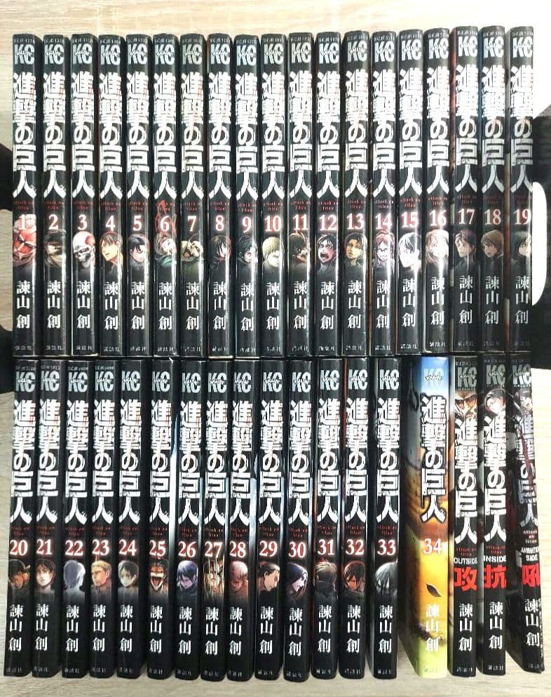 進撃の巨人　全巻　+　関連本3冊　計37冊セット　完結　人気　有名　定番　セット