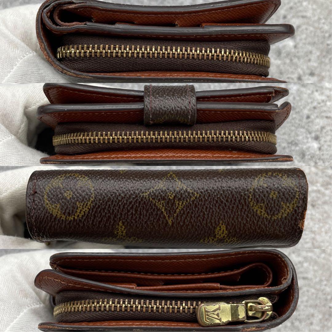 【美品】ルイヴィトン 折り財布 ラウンドファスナー モノグラム