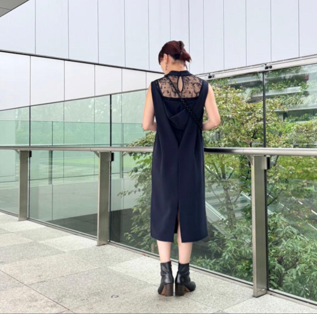 【3/19限定値下げ】55%OFFマメクロゴウチ ワンピース NAVYsize1
