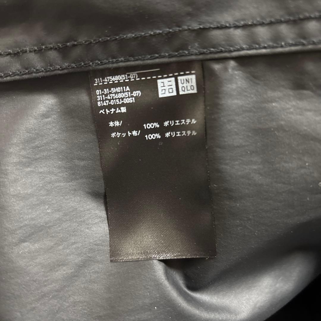UNIQLO ウィンドプルーフ2WAYコート M 09 BLACK