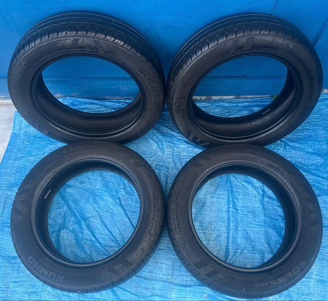 165/60R15 77H KUMHO SOLUS TA31 .22年4本セット