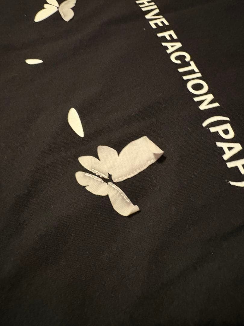 POST ARCHIVE FACTION （PAF） 蝶々 Tシャツ 黒 S