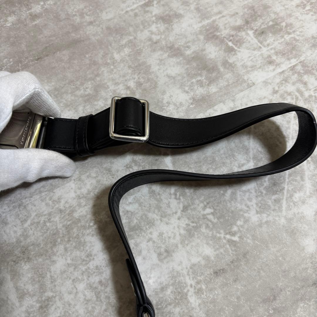 H336 未使用級✨アレキサンダーワン　ボディバッグ　ファニーパック　ブラック