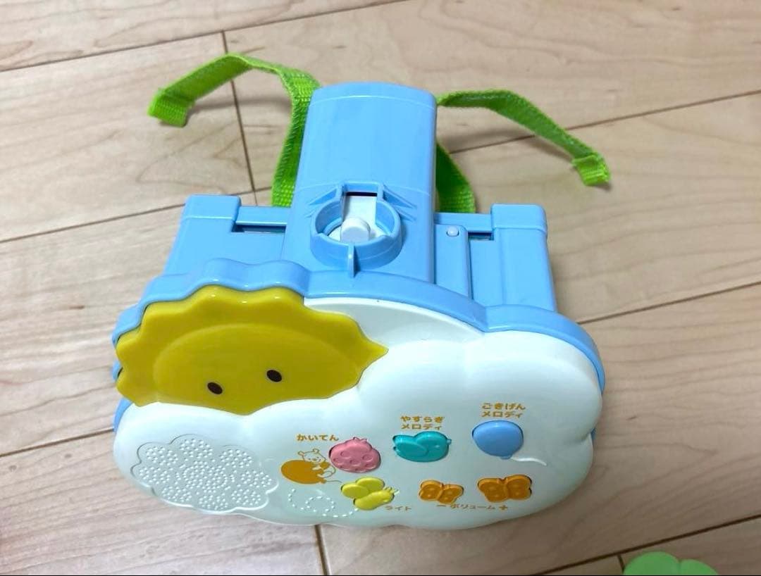 【消毒済】くまのプーさんメリー　えらべる回転6WAYジムにへんしんメリー
