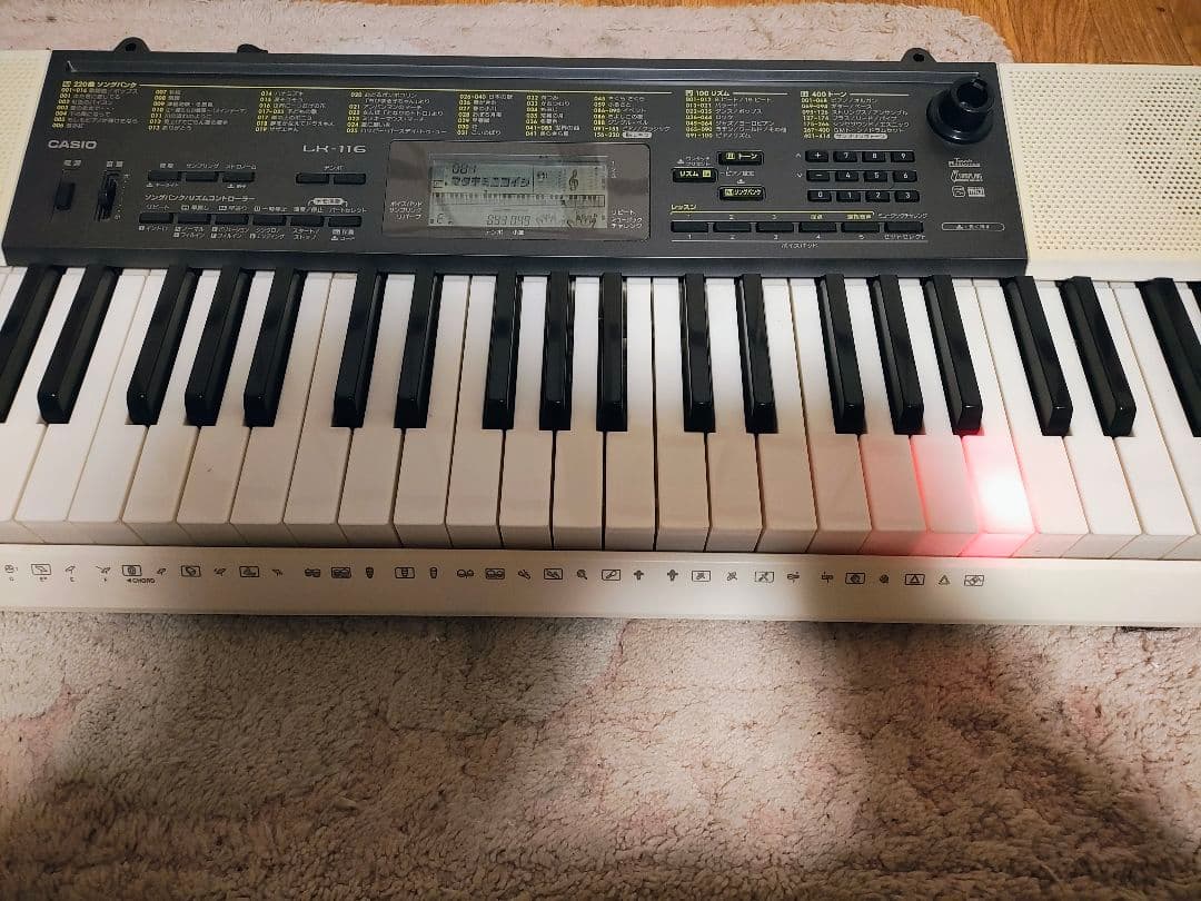 CASIO LK-116 61鍵盤 ホワイト