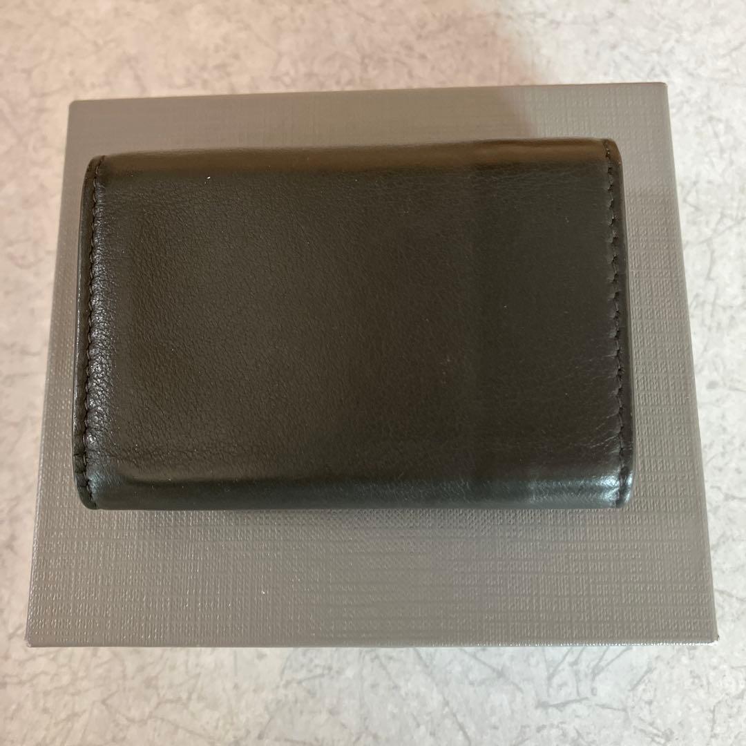 BALENCIAGA グレーペーパーミニウォレット三つ折り財布