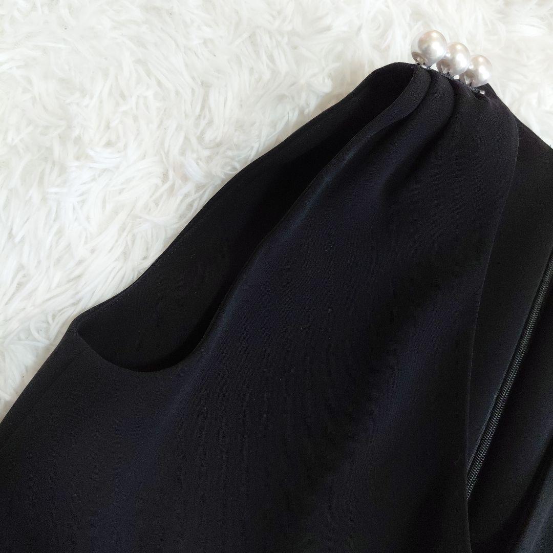 極美品✨ヨーコチャン　ワンピース　ノースリーブ　パール　ショルダー38