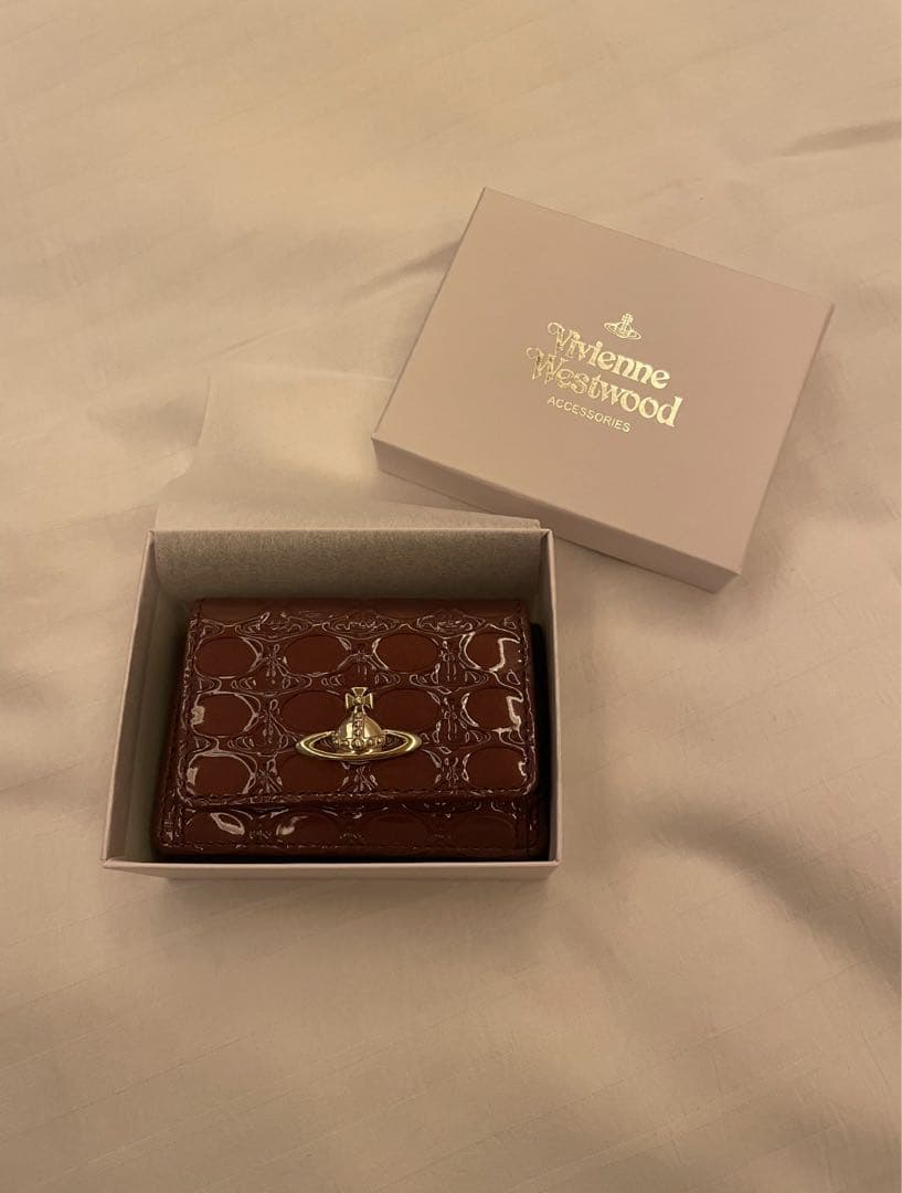 Vivienne Westwood 三つ折り財布 ボルドー ヴィヴィアン
