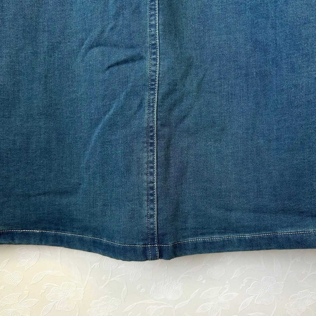 MINHA KILA KILA デニムロングフレアスカート　綿84% タグ付き