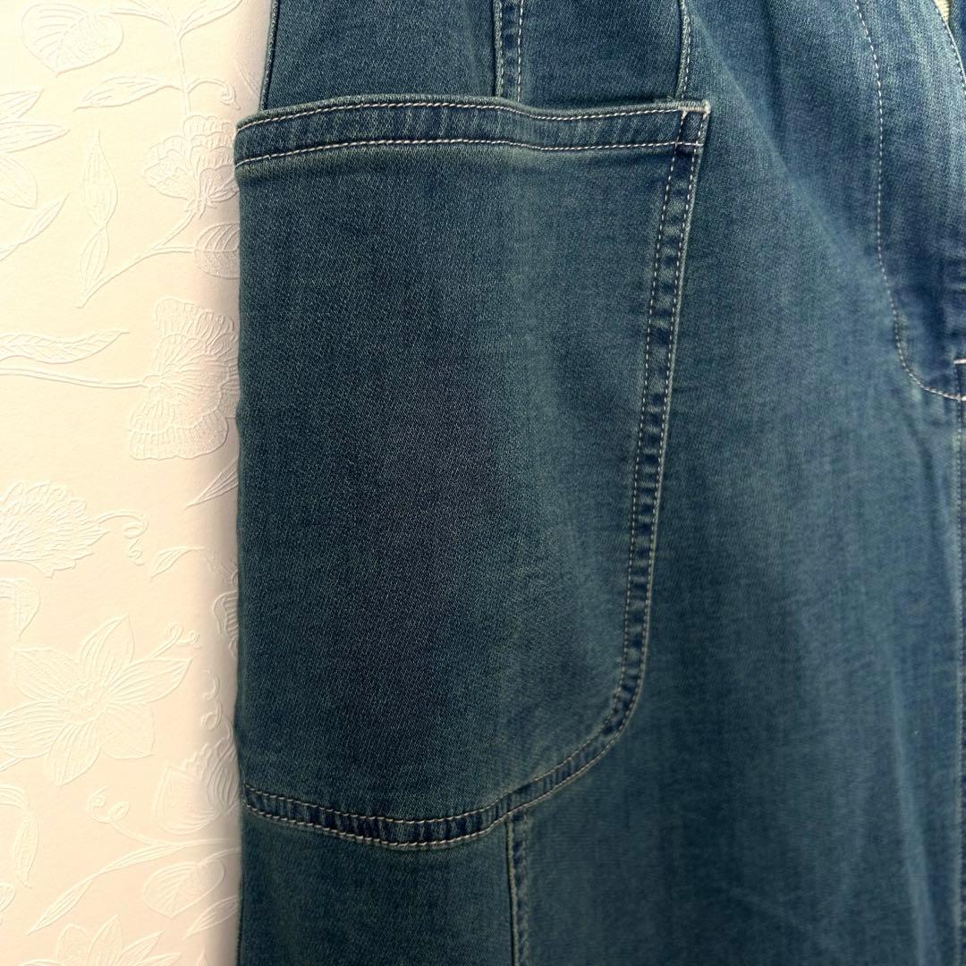 MINHA KILA KILA デニムロングフレアスカート　綿84% タグ付き