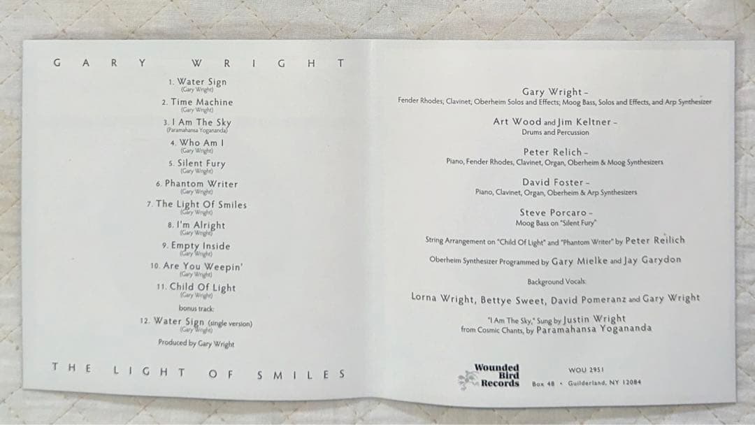 洋楽 GARY WRIGHT / THE LIGHT OF SMILES