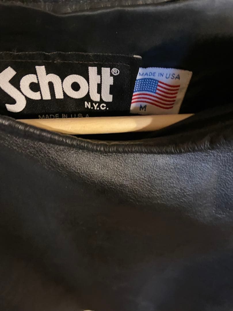 Schott USA レザー半袖サイズＭ