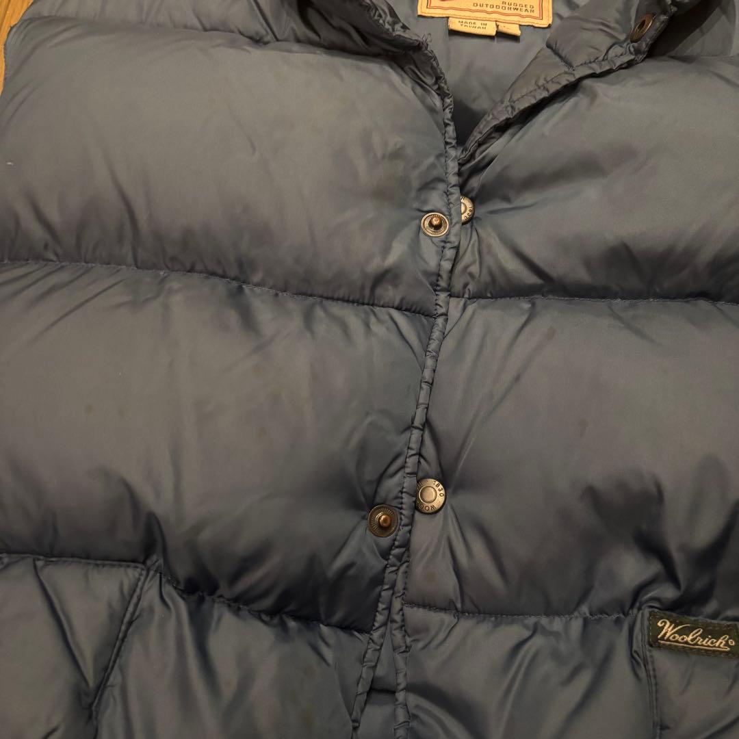 n*3様 90‘s✨Woolrich ウールリッチ　ダウンベスト 紺　ゴールデン
