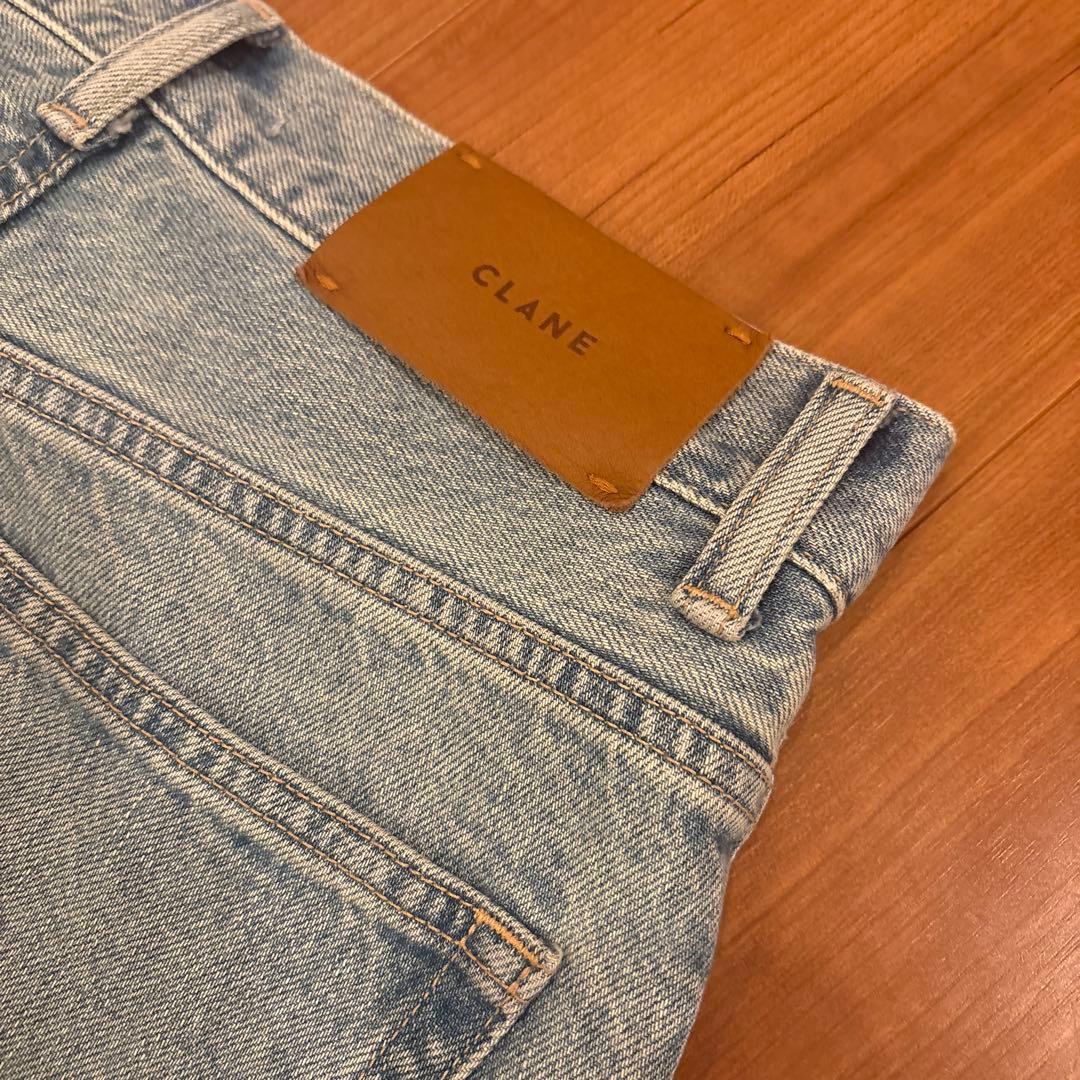 CLANE／RING DENIM PANTS アイスブルー　1