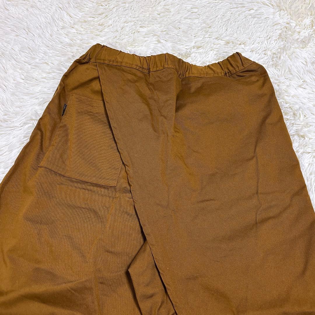 極美品 sou•sou ソウソウ 手柄寛衣下 サルエルパンツ S ブラウン系