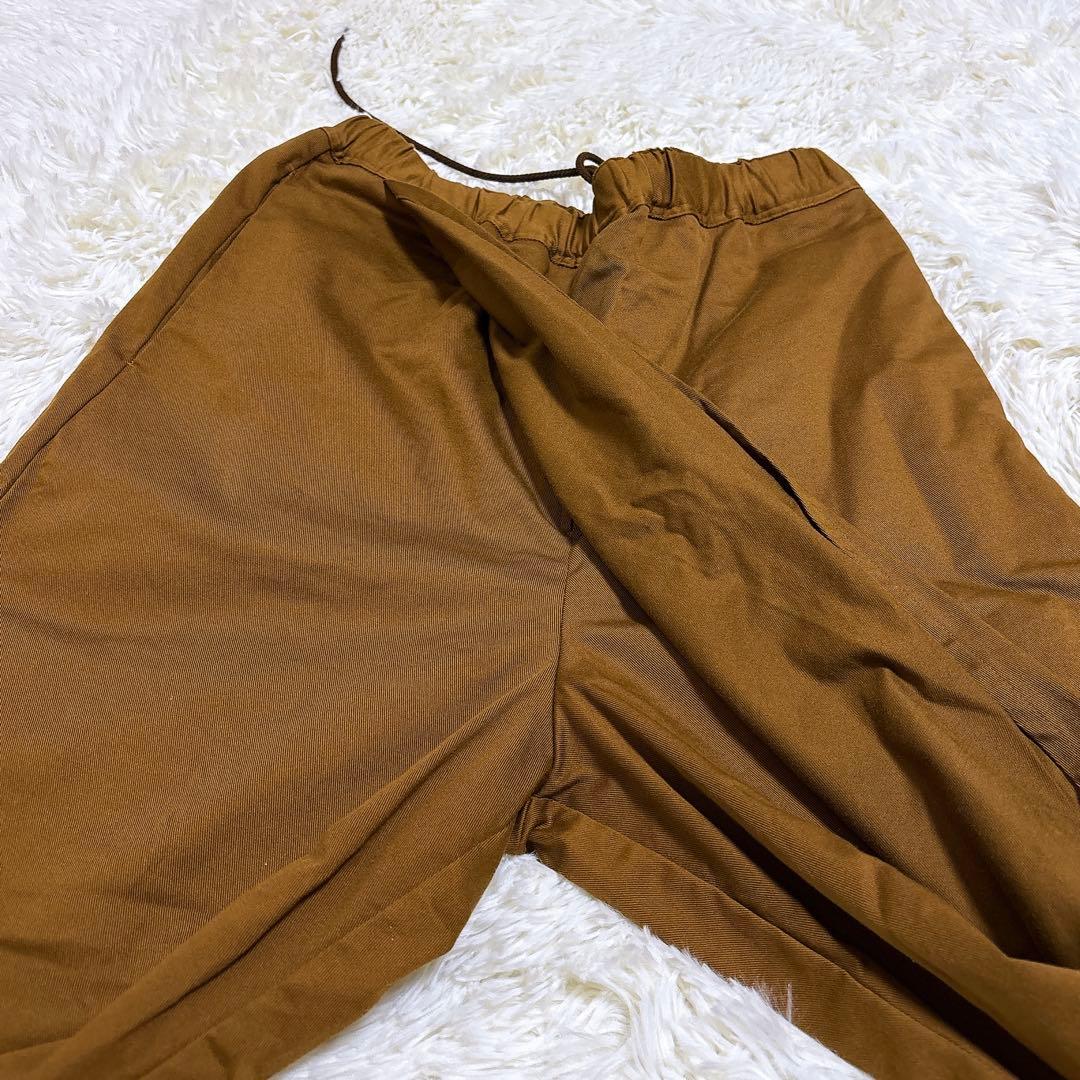 極美品 sou•sou ソウソウ 手柄寛衣下 サルエルパンツ S ブラウン系
