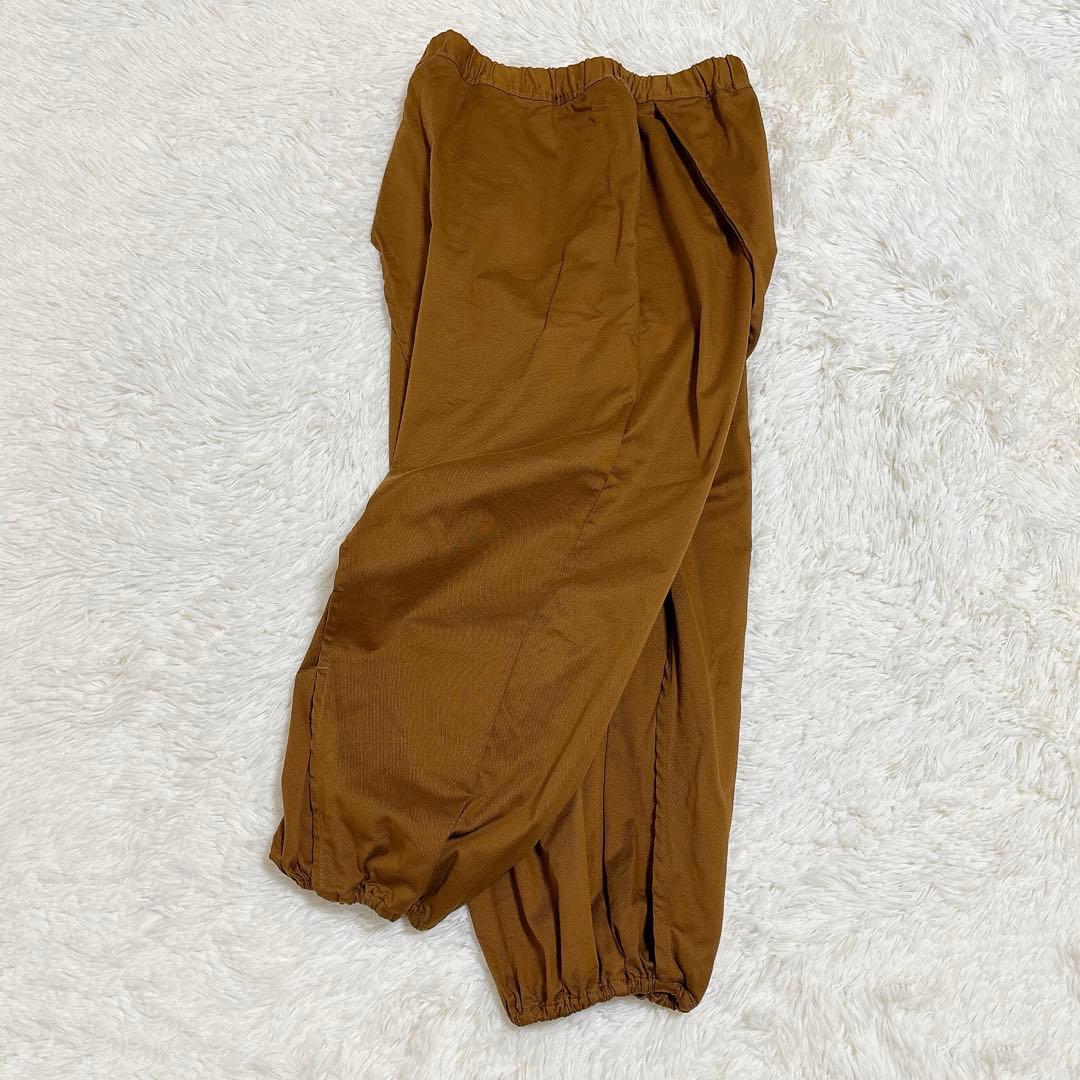 極美品 sou•sou ソウソウ 手柄寛衣下 サルエルパンツ S ブラウン系