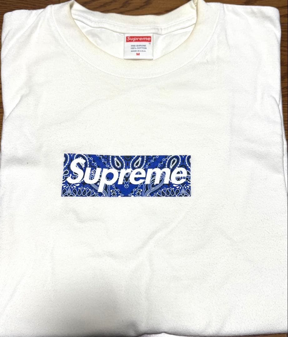 【最終価格】Supreme bandana box logo tee Mサイズ
