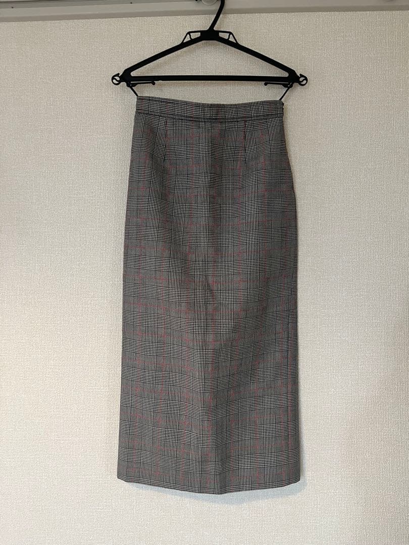 【MIU MIU】タイトチェックスカート
