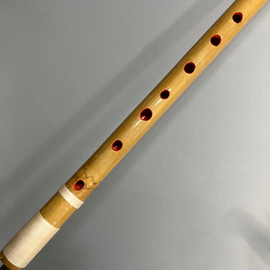 篠笛 四本調子G#管　 CMR4-32 唄物　ドレミ調　天地糸巻竹笛 西洋音階