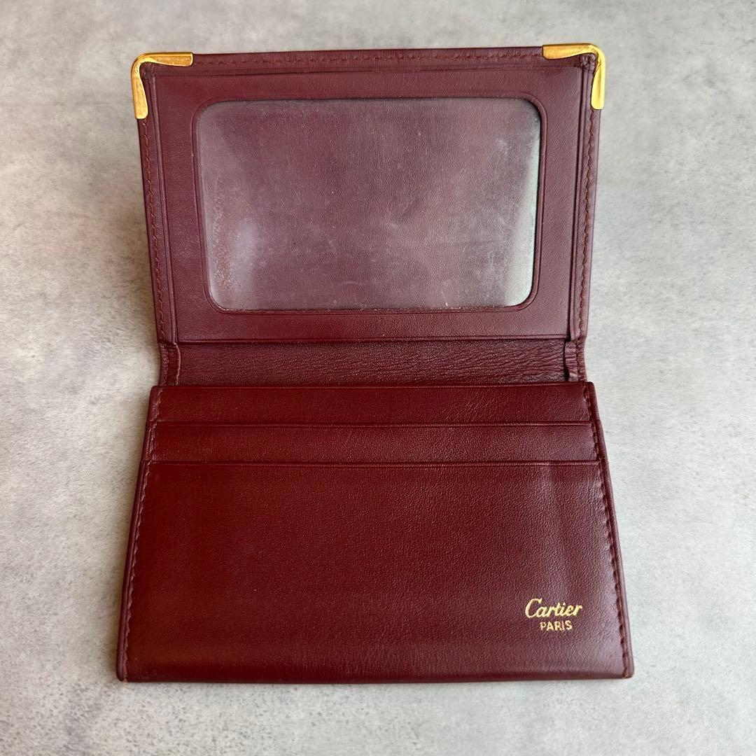 Cartier マストライン　名刺入れ　パスケース　IDケース　定期入れ