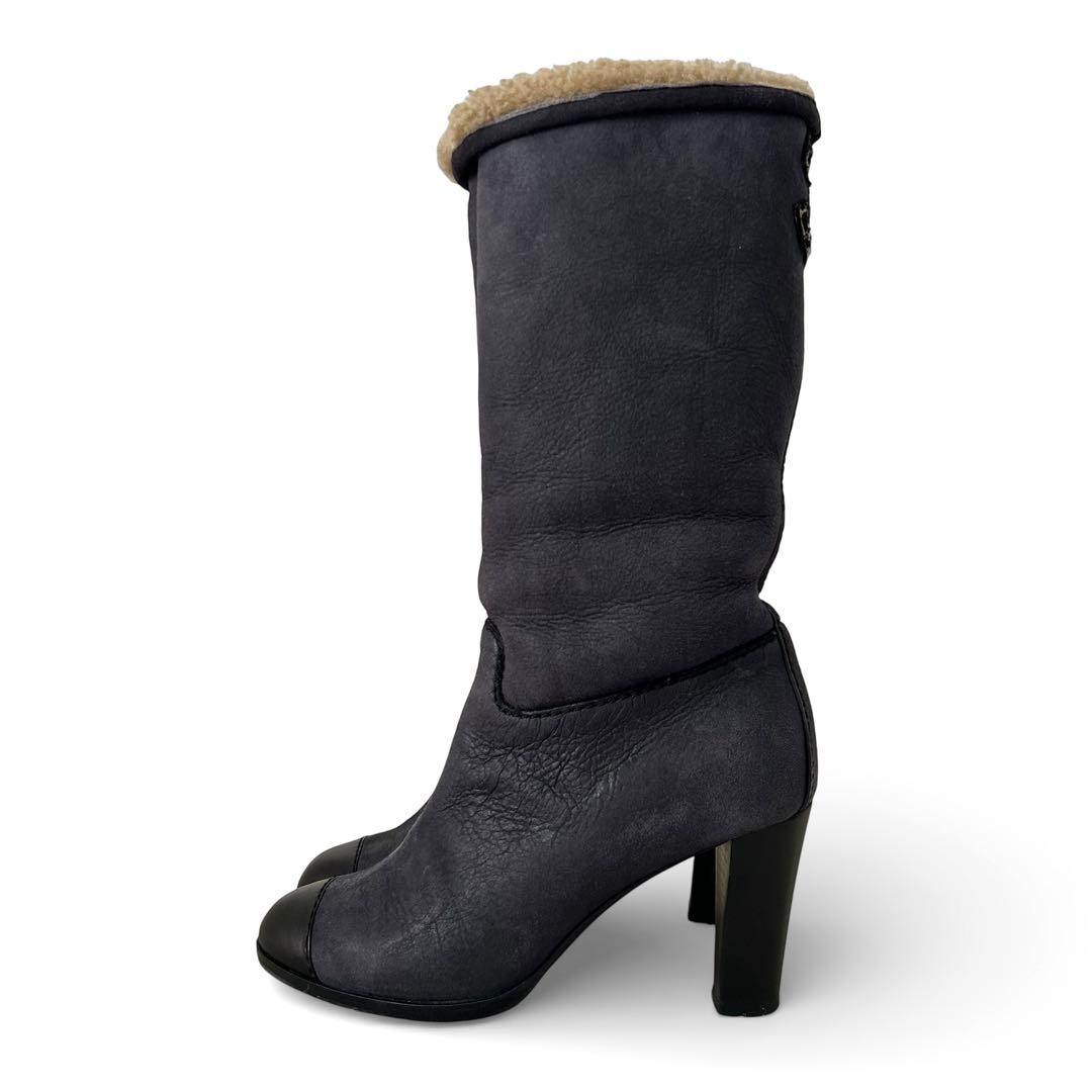 CHANEL シャネル ロングブーツ ココマーク 23cm