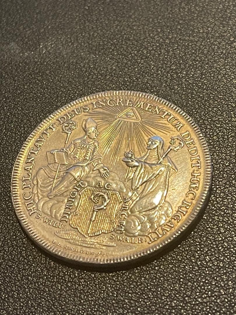 R5 取引歴4枚　ドイツ アイヒシュテット 1757年 ターラー 銀貨