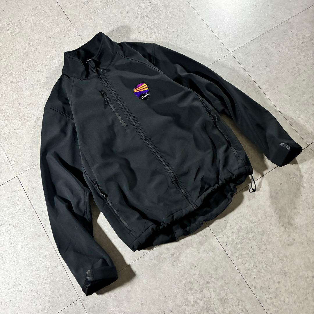 90s Russell Athletic ソフトシェルジャケットドローコード黒