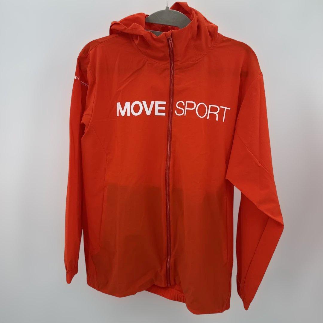 デサントMOVE SPORT ウィンドブレーカー 上下セットオレンジ黒