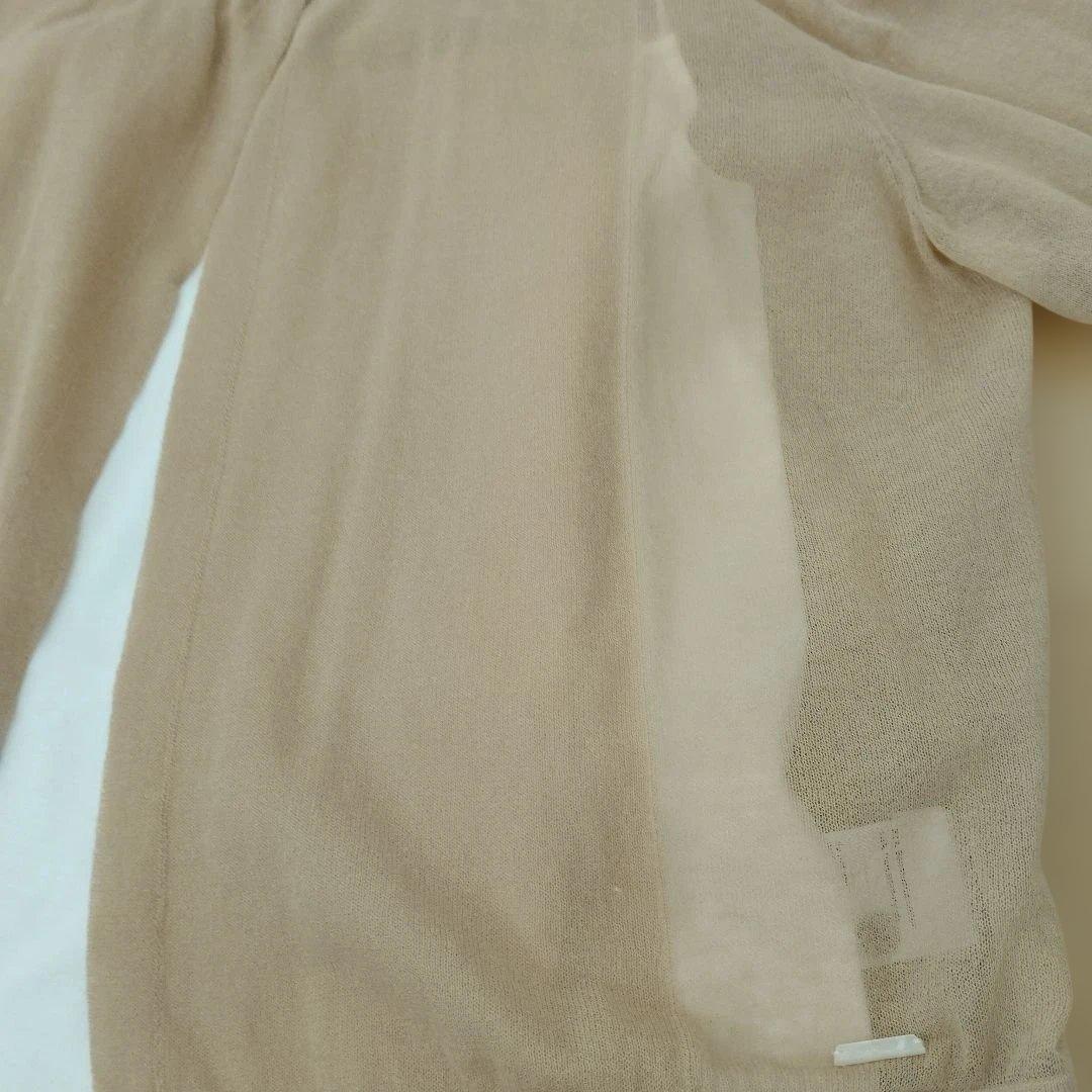 AKRIS ベージュ シアーカーディガン