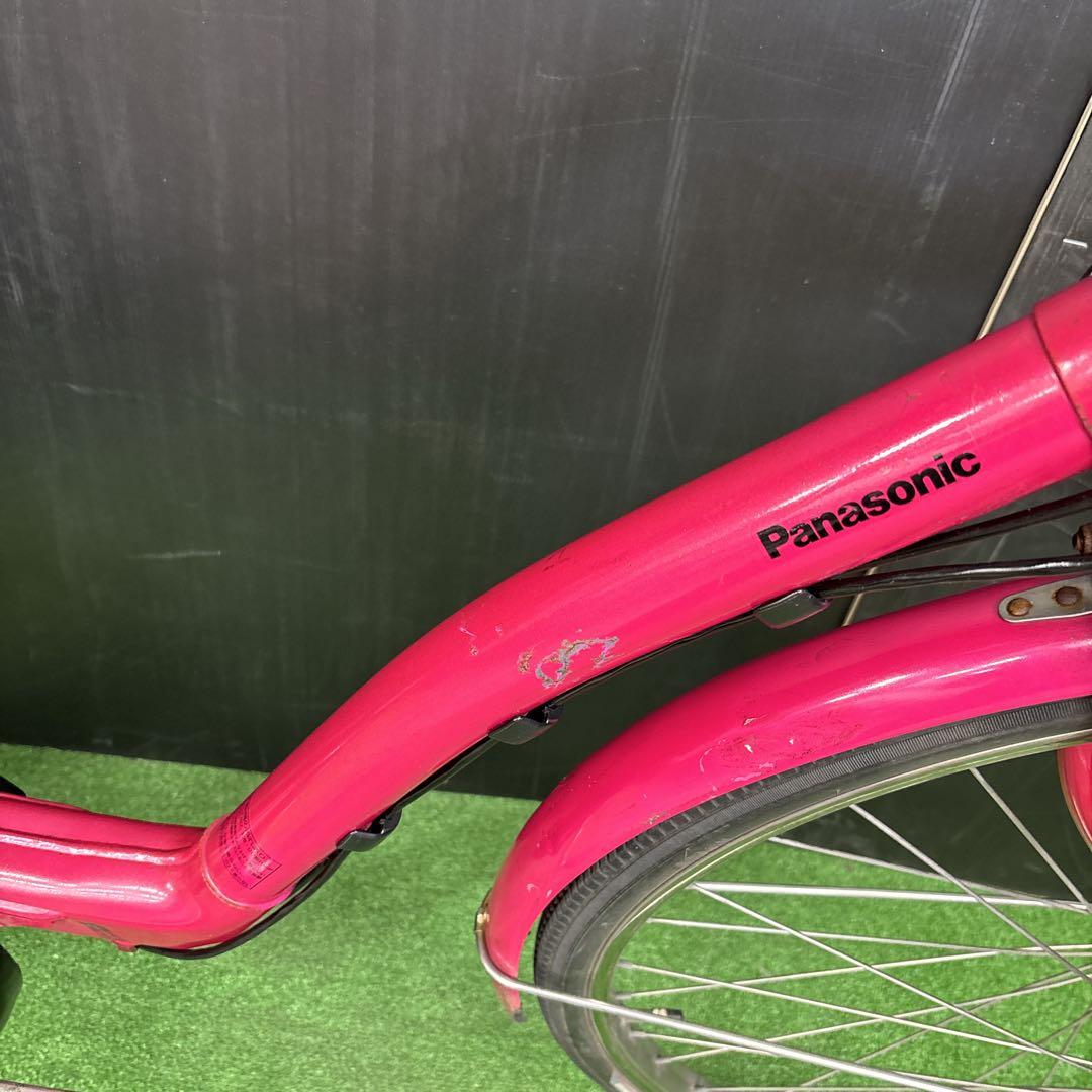 電動自転車 Panasonic Gyutto ピンク 3人乗り対応　15★