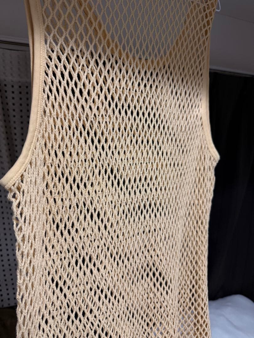 CMMN SWDN mesh tank top(OURS 着用品)