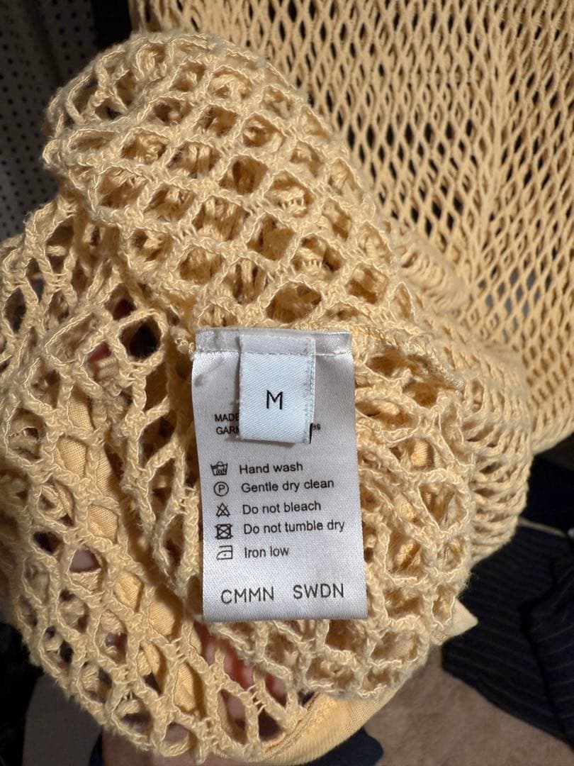 CMMN SWDN mesh tank top(OURS 着用品)