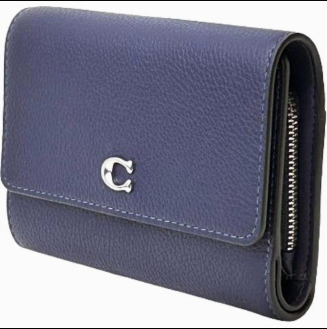 COACHコーチエッセンシャル ミディアム フラップ ウォレット三 つ折り財布