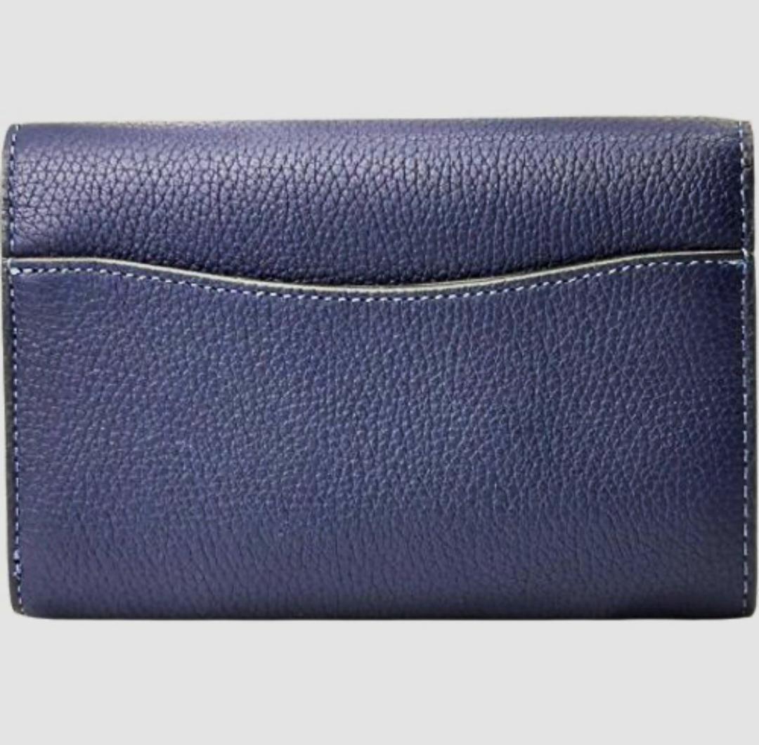 COACHコーチエッセンシャル ミディアム フラップ ウォレット三 つ折り財布