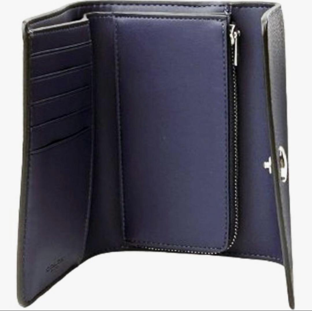 COACHコーチエッセンシャル ミディアム フラップ ウォレット三 つ折り財布