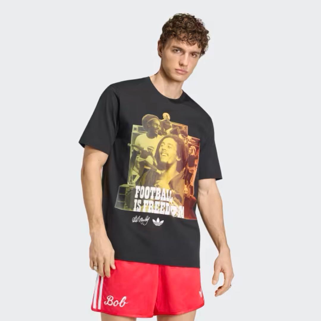 新品　adidas アディダス　ボブマーリーTシャツ Ｌサイズ