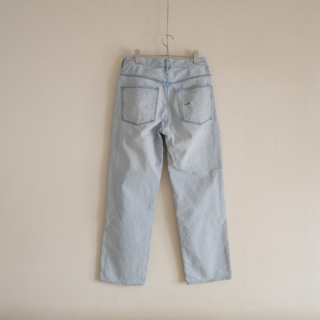 upper heights ストレートデニム サイズ25 IENA別注　ダメージ