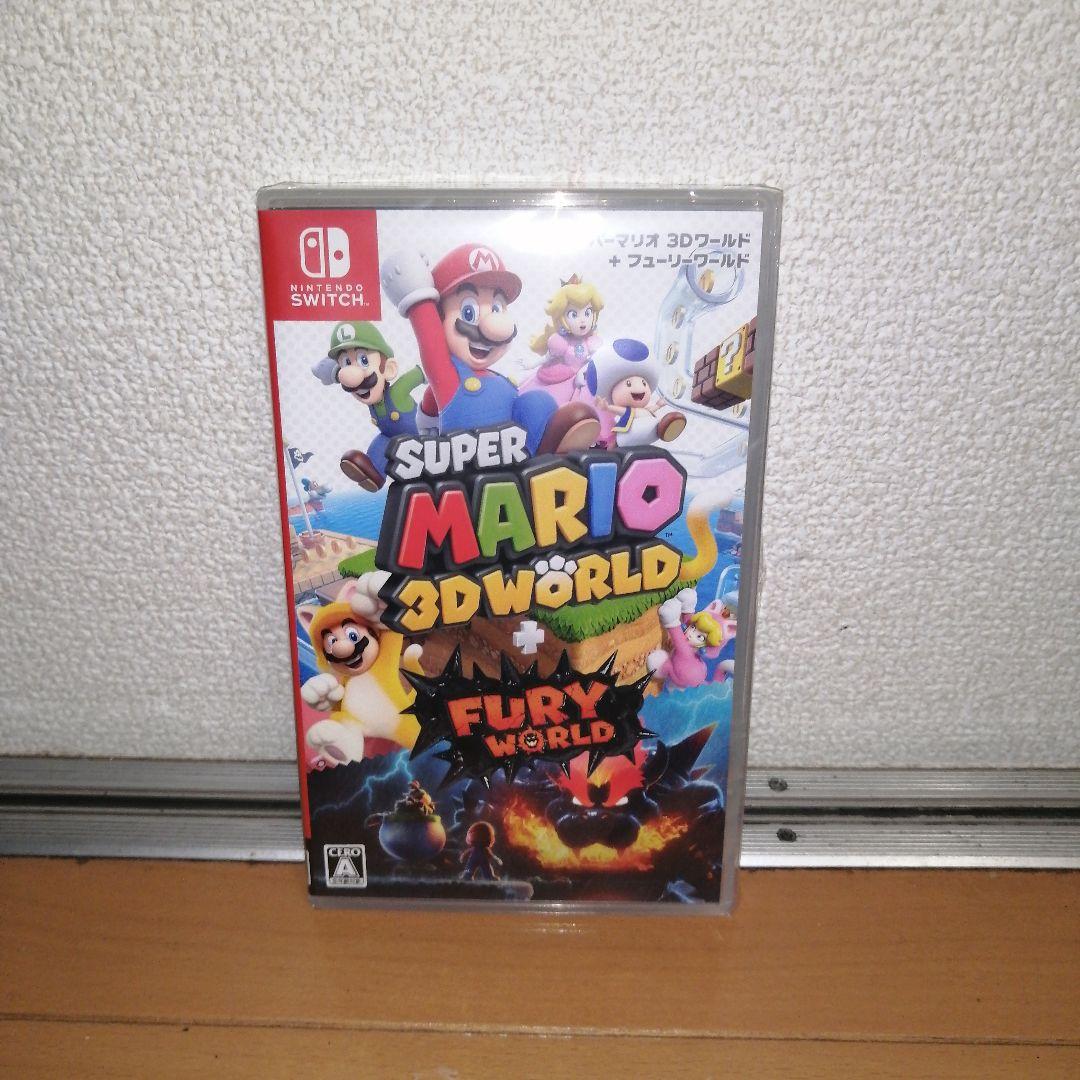 新品未開封品 switchソフト スーパーマリオ3Dワールド＆amiibo 3点