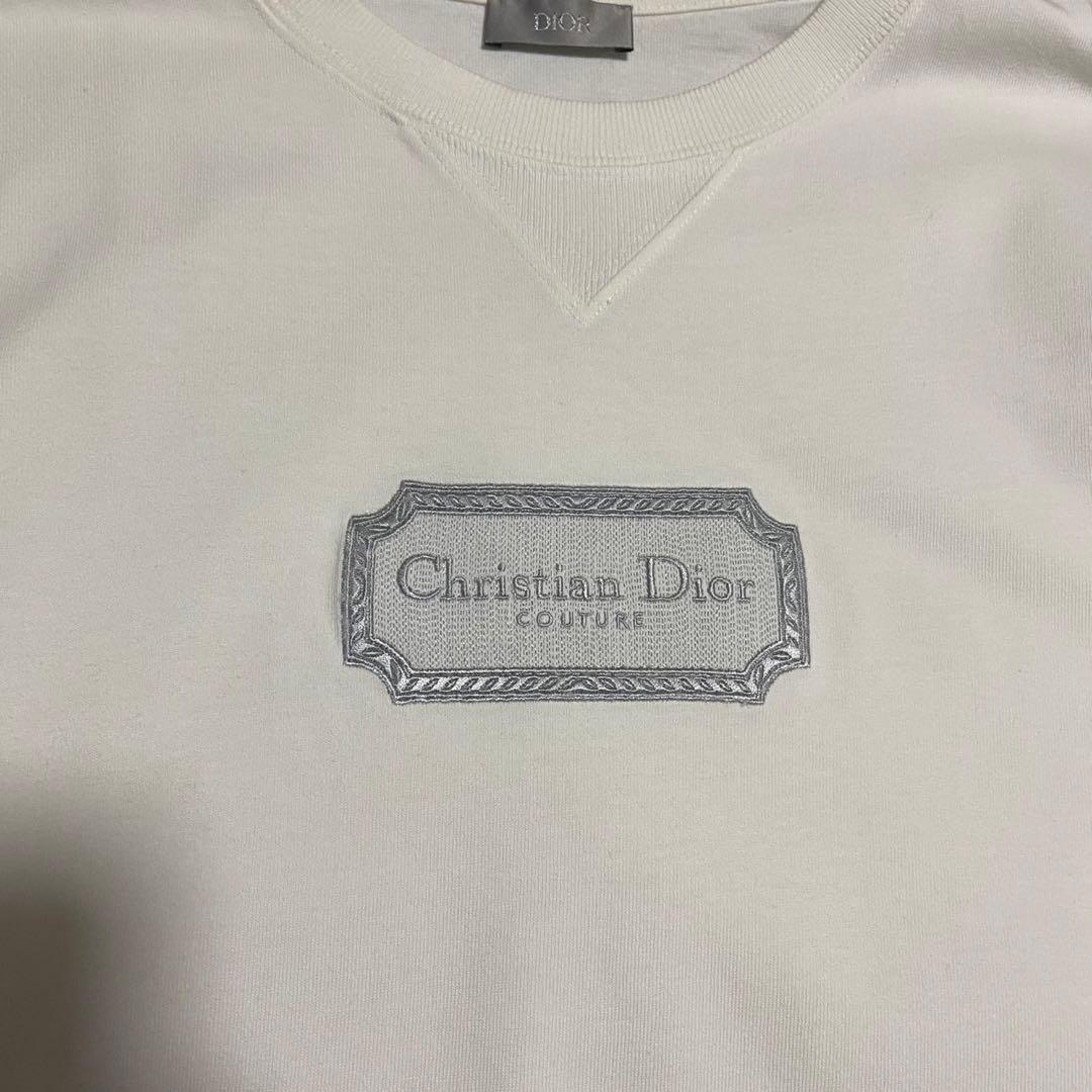 【大人気デザイン】 クリスチャンディオール 刺繍ロゴ 半袖 Tシャツ