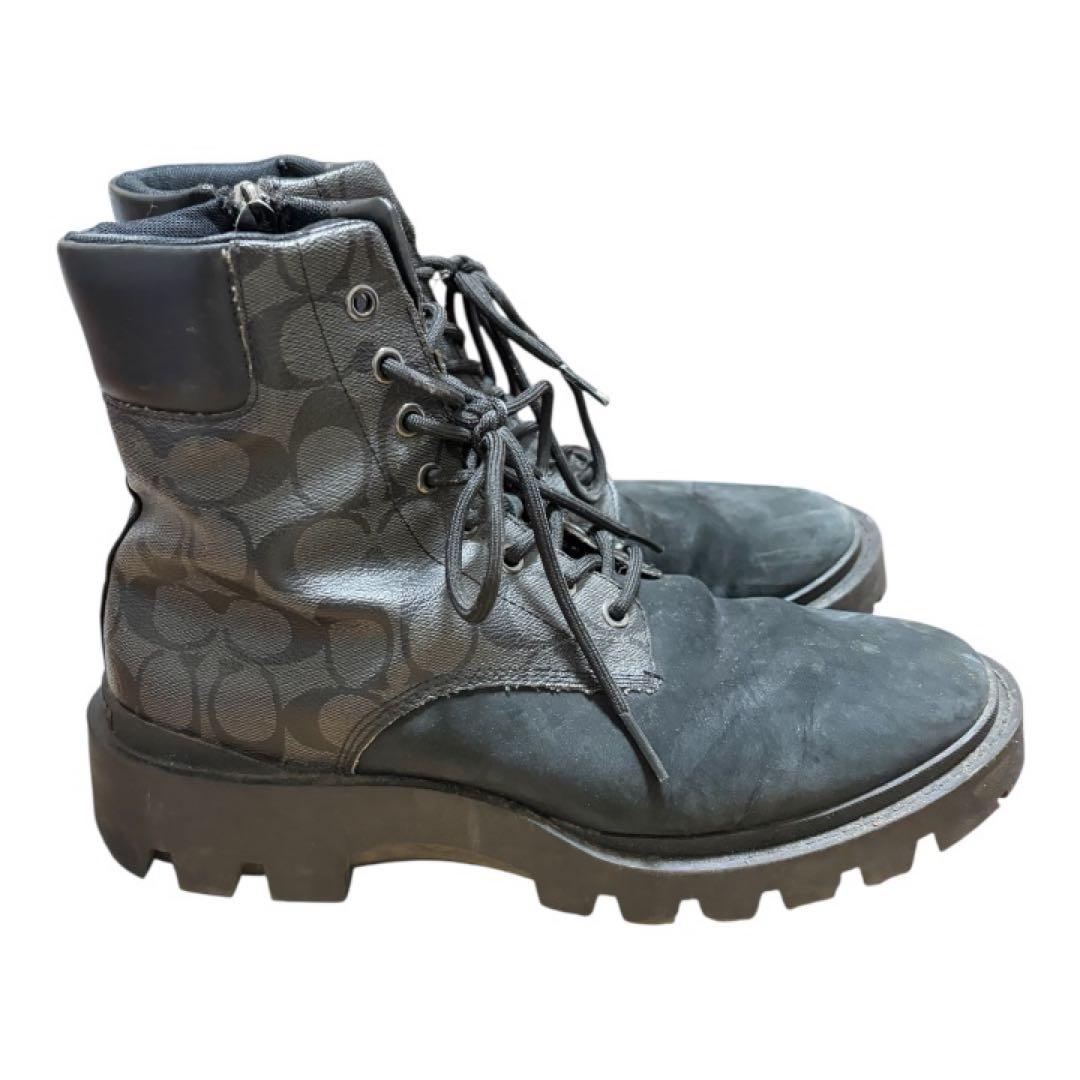 COACH ブラック ワークブーツ
