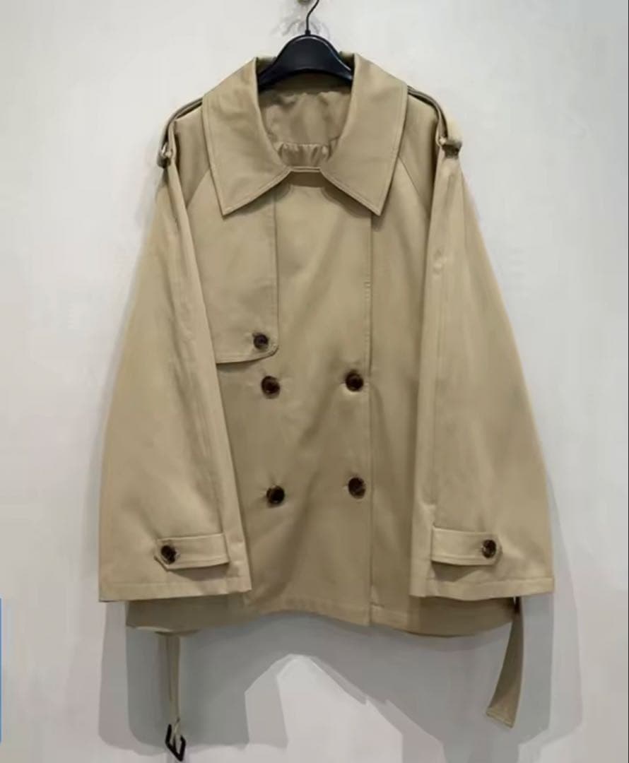 ジャケット・アウター clane OVER SHORT TRENCH COAT
