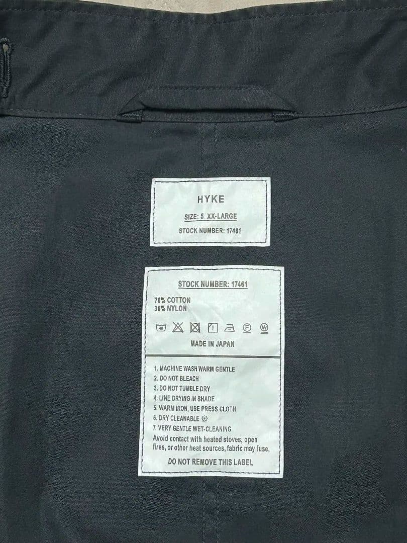 L*u様 限定値下げ！HYKE ハイク M-65 FIELD COAT ブラック