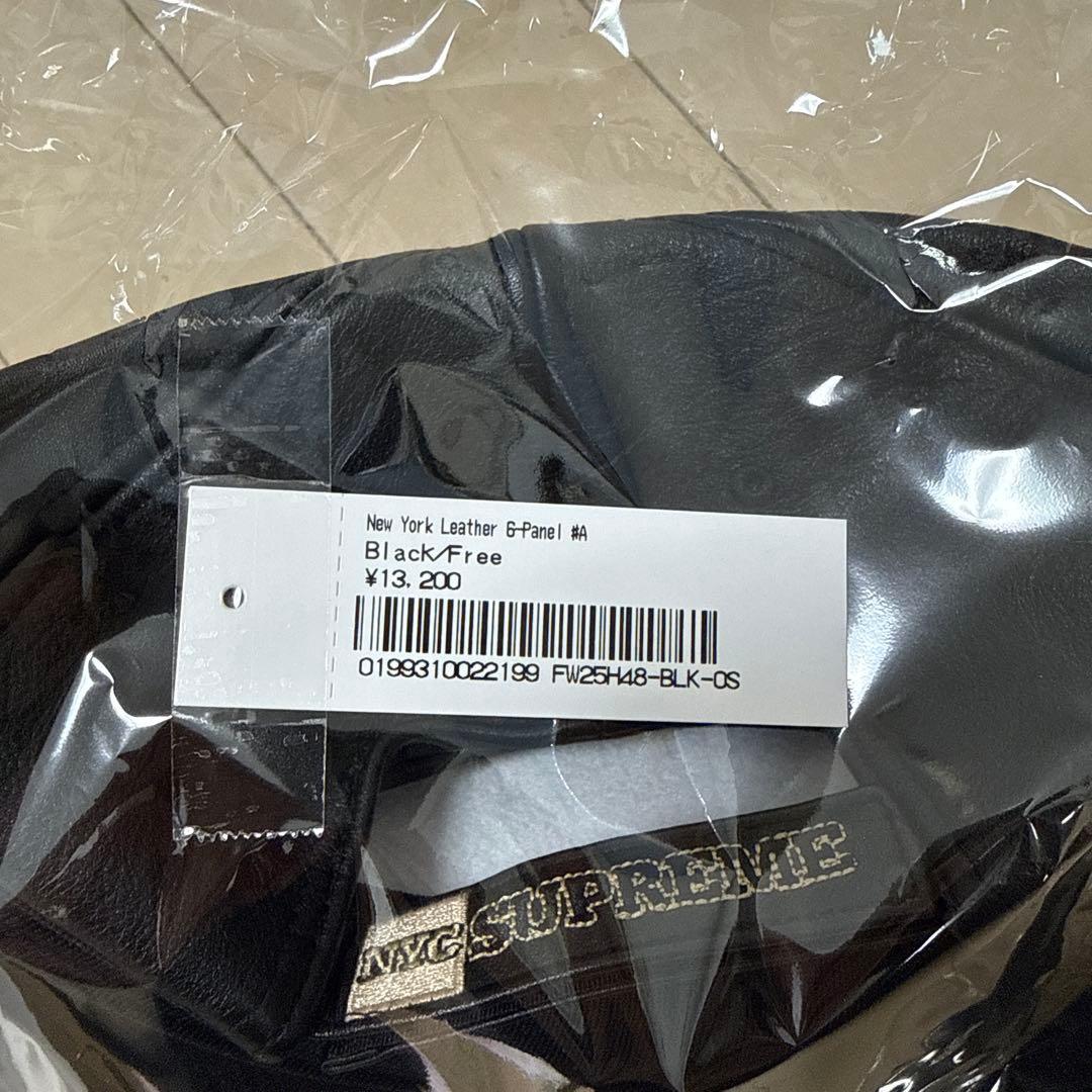 新品 Supreme New York Leather 6-Panel Cap