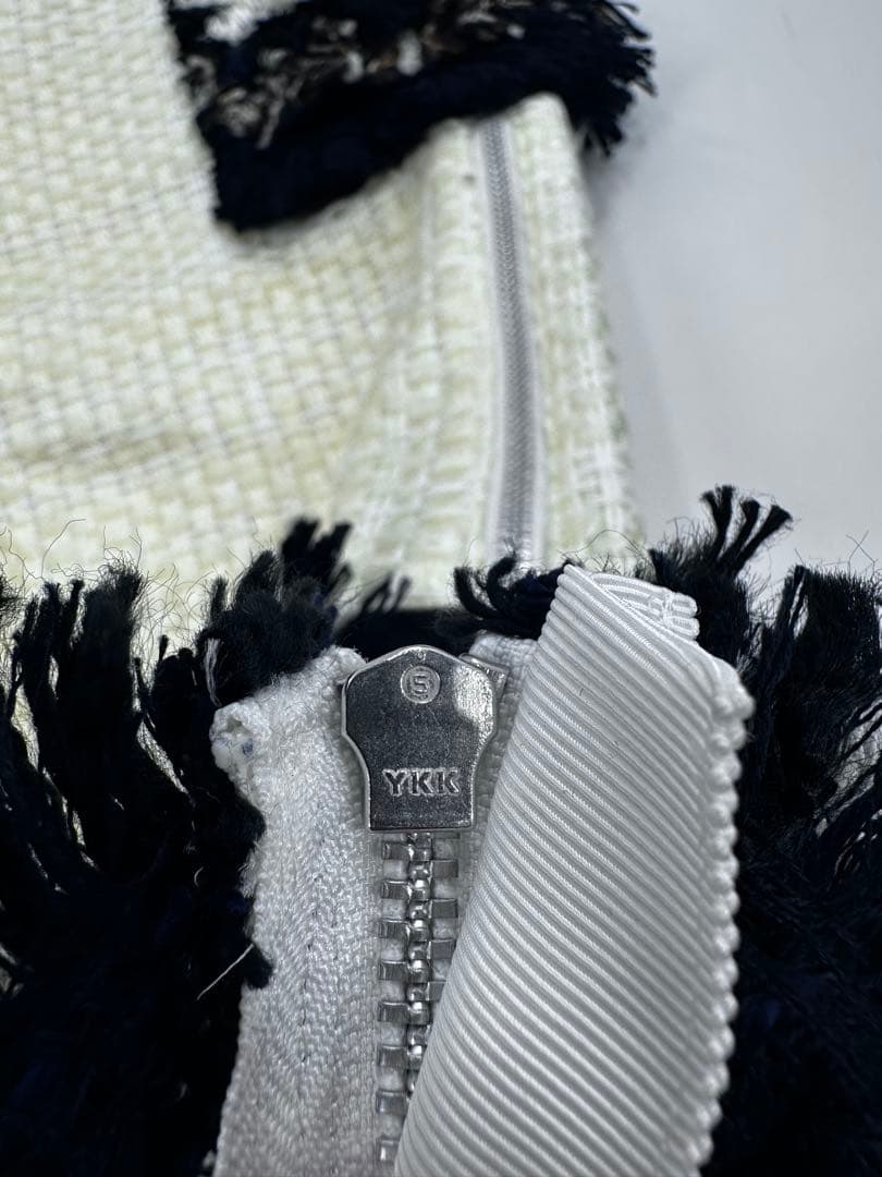 希少/美品 2021/sacai/ツイード フリンジ スカート