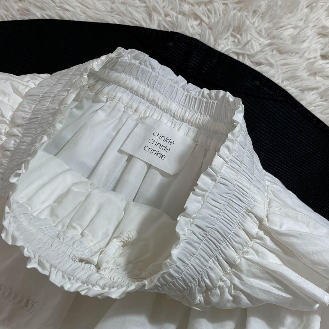 crinkle crinkle crinkle シルク混 ティアードスカート