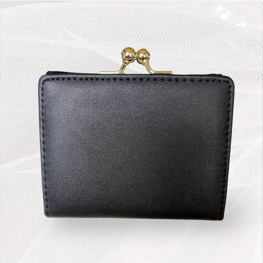 新品✨ポール＆ジョー アクセソワ 三つ折り財布 ヌネット がま口 ブラック 黒